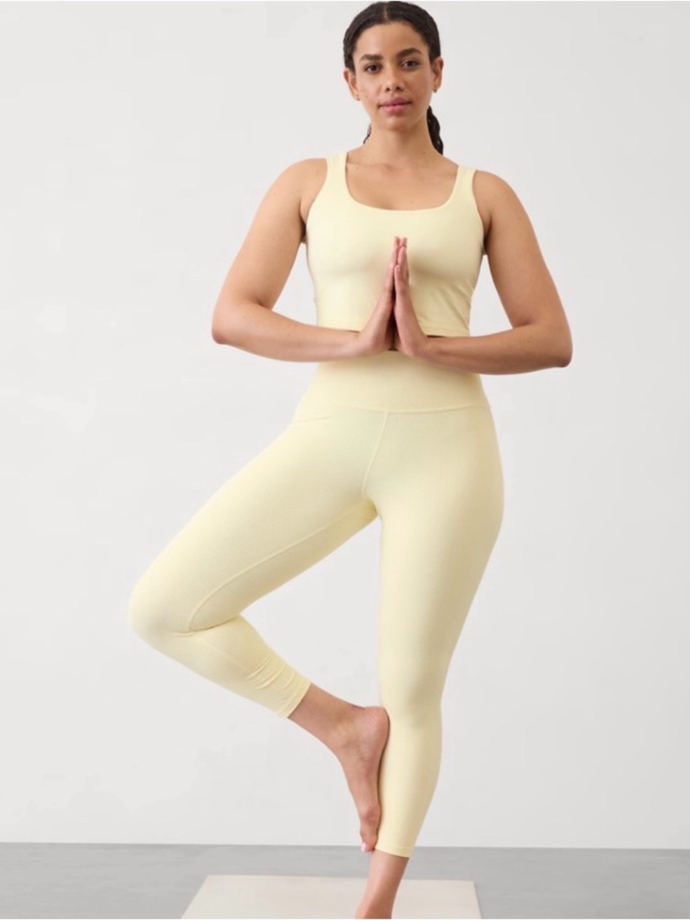 Athleta Pale Glow Rib High-Waist Leggings